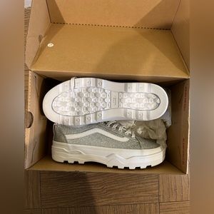 Vans Old Skool silver glitter